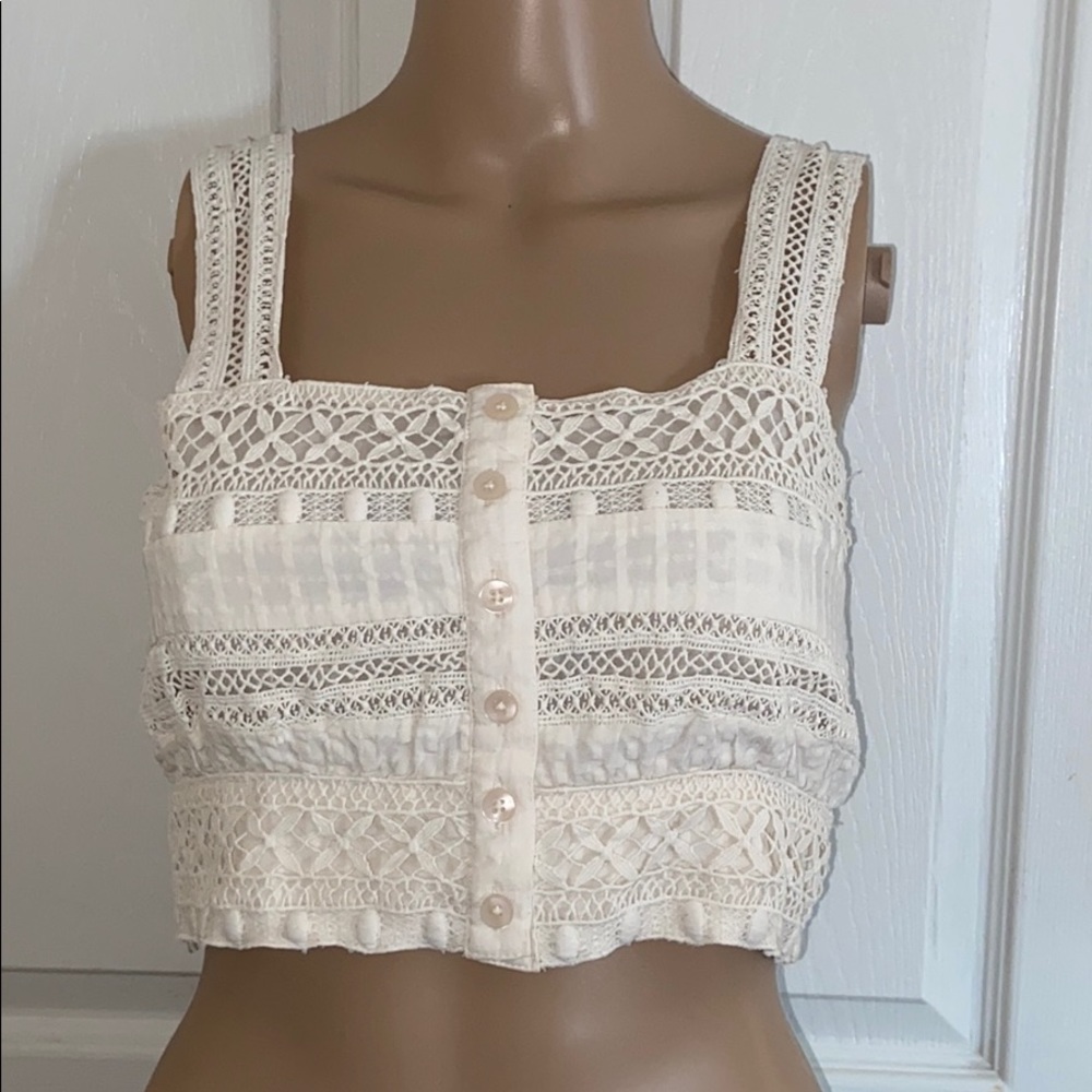 AE Crop Top and Matching Wide-Leg Pants